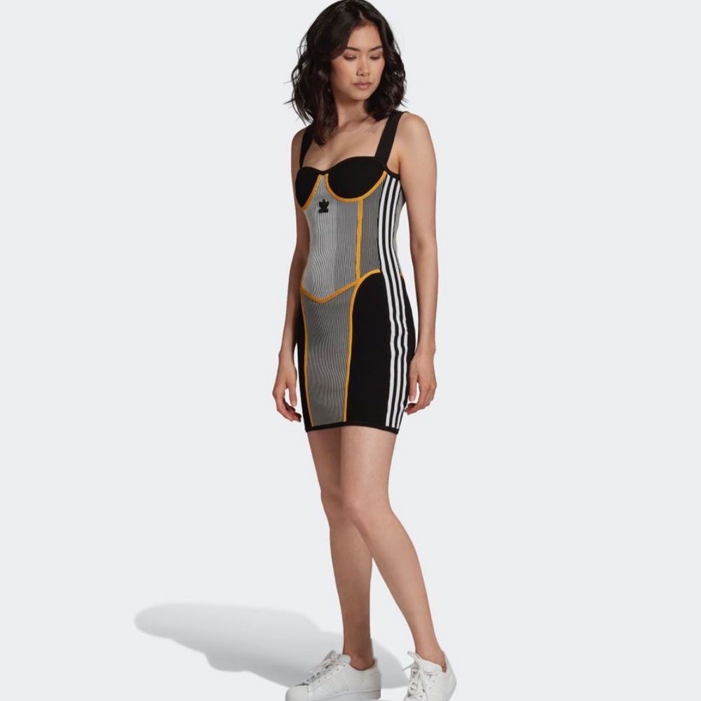 adidas x paolina russo corset dress